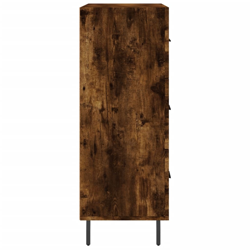 Sideboard Smoked Oak 69.5x34x90 cm Engineered Wood