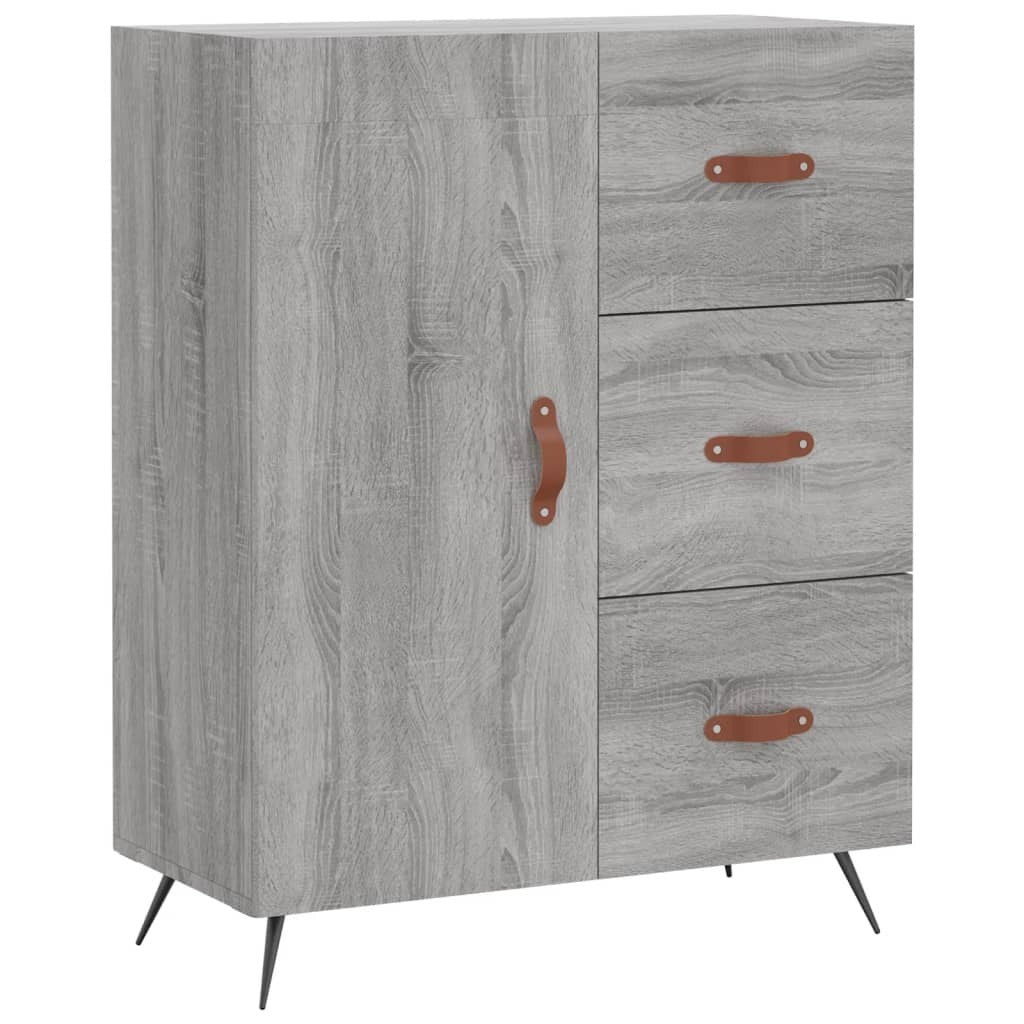 Sideboard Grey Sonoma 69.5x34x90 cm Engineered Wood