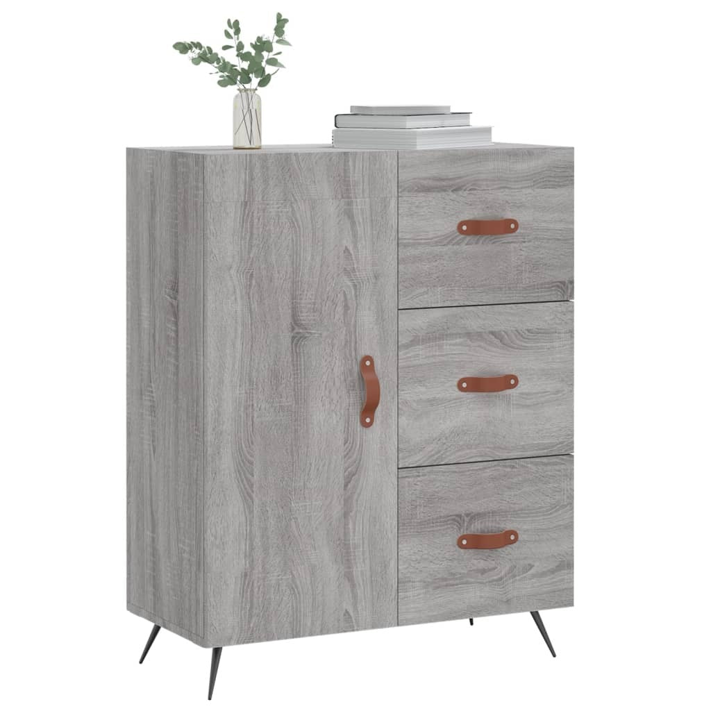 Sideboard Grey Sonoma 69.5x34x90 cm Engineered Wood
