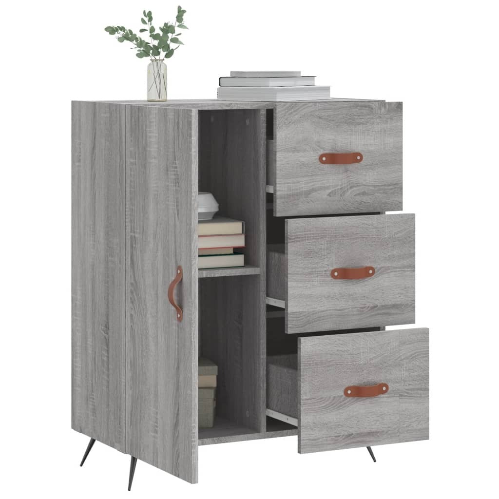 Sideboard Grey Sonoma 69.5x34x90 cm Engineered Wood