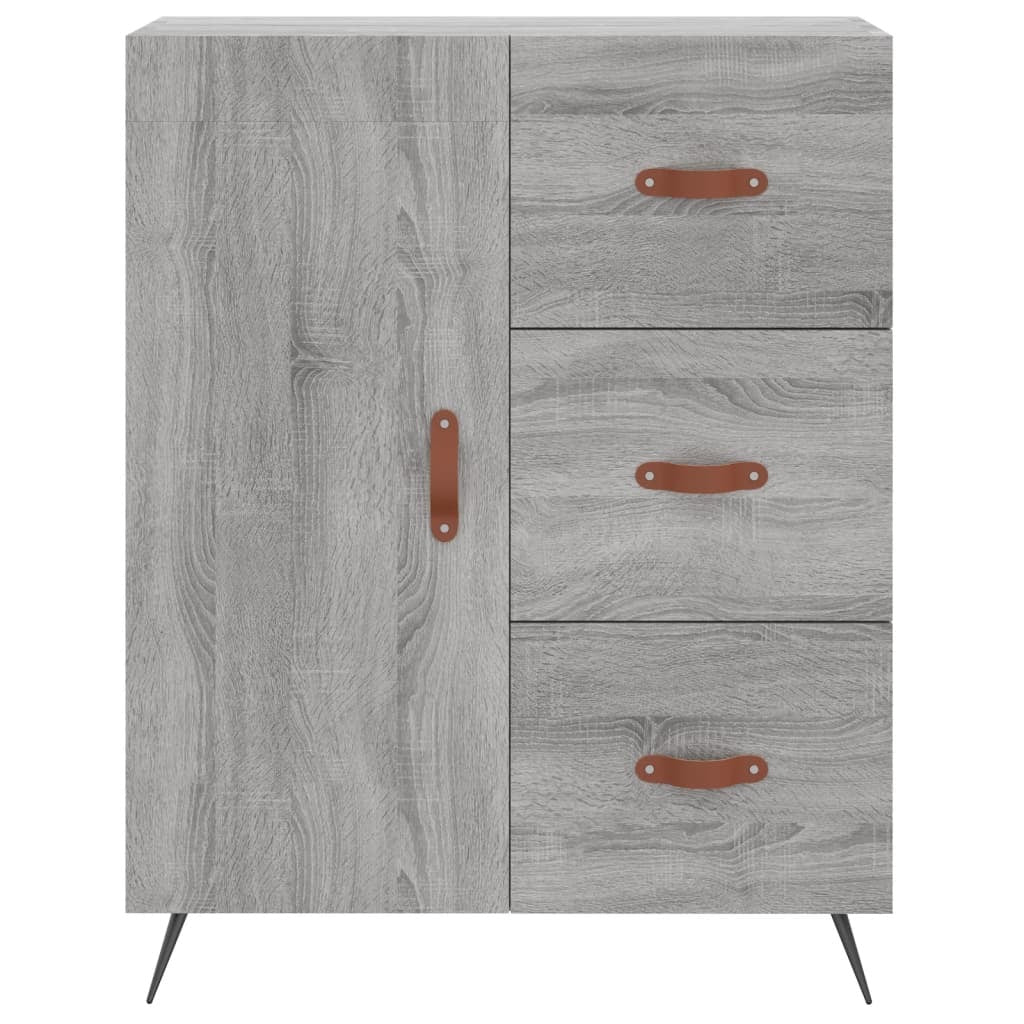 Sideboard Grey Sonoma 69.5x34x90 cm Engineered Wood