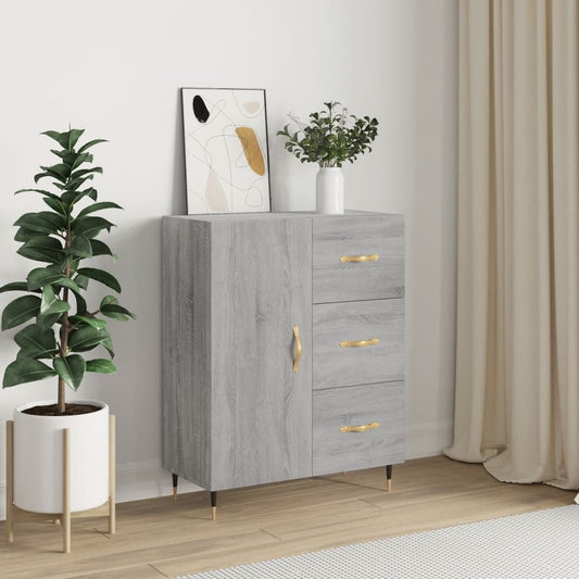 Sideboard Grey Sonoma 69.5x34x90 cm Engineered Wood