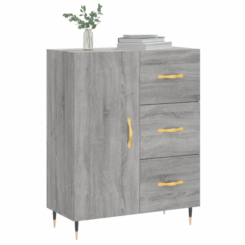 Sideboard Grey Sonoma 69.5x34x90 cm Engineered Wood