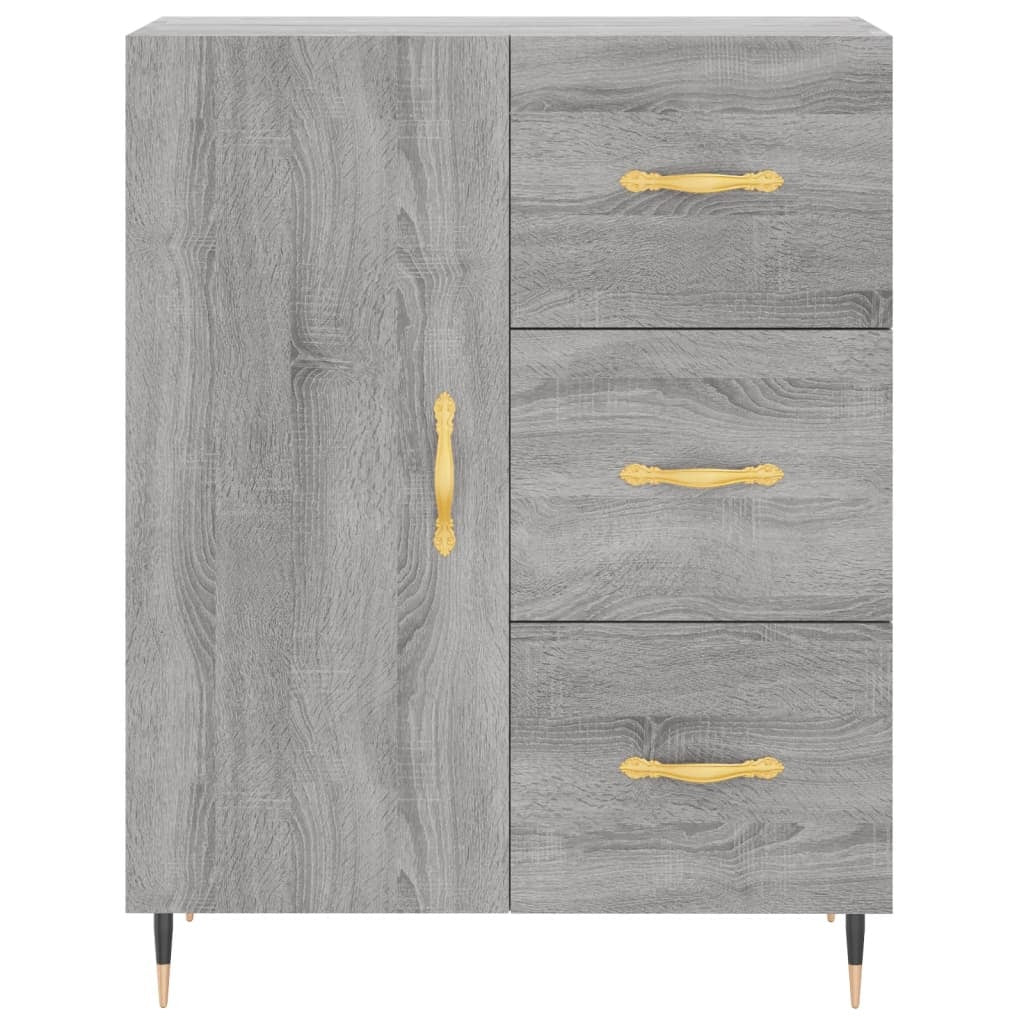 Sideboard Grey Sonoma 69.5x34x90 cm Engineered Wood