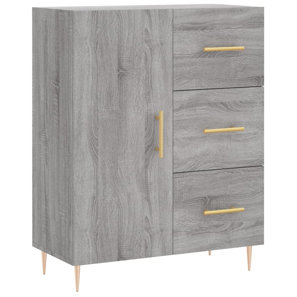 Sideboard Grey Sonoma 69.5x34x90 cm Engineered Wood