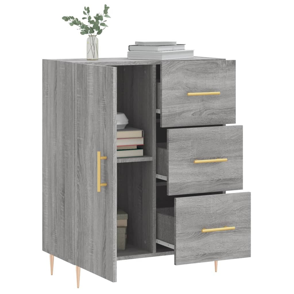 Sideboard Grey Sonoma 69.5x34x90 cm Engineered Wood