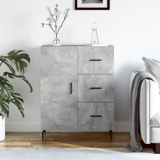 Sideboard Concrete Grey 69.5x34x90 cm Engineered Wood