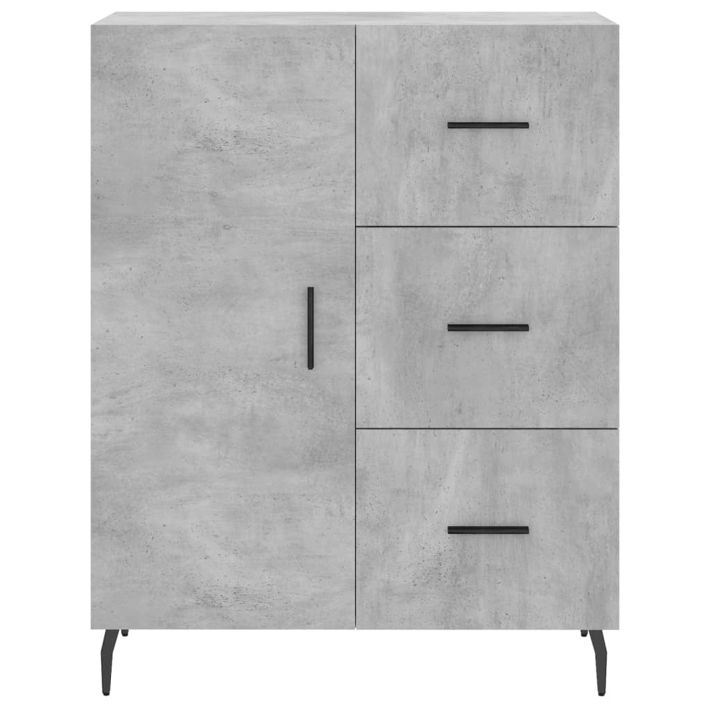 Sideboard Concrete Grey 69.5x34x90 cm Engineered Wood
