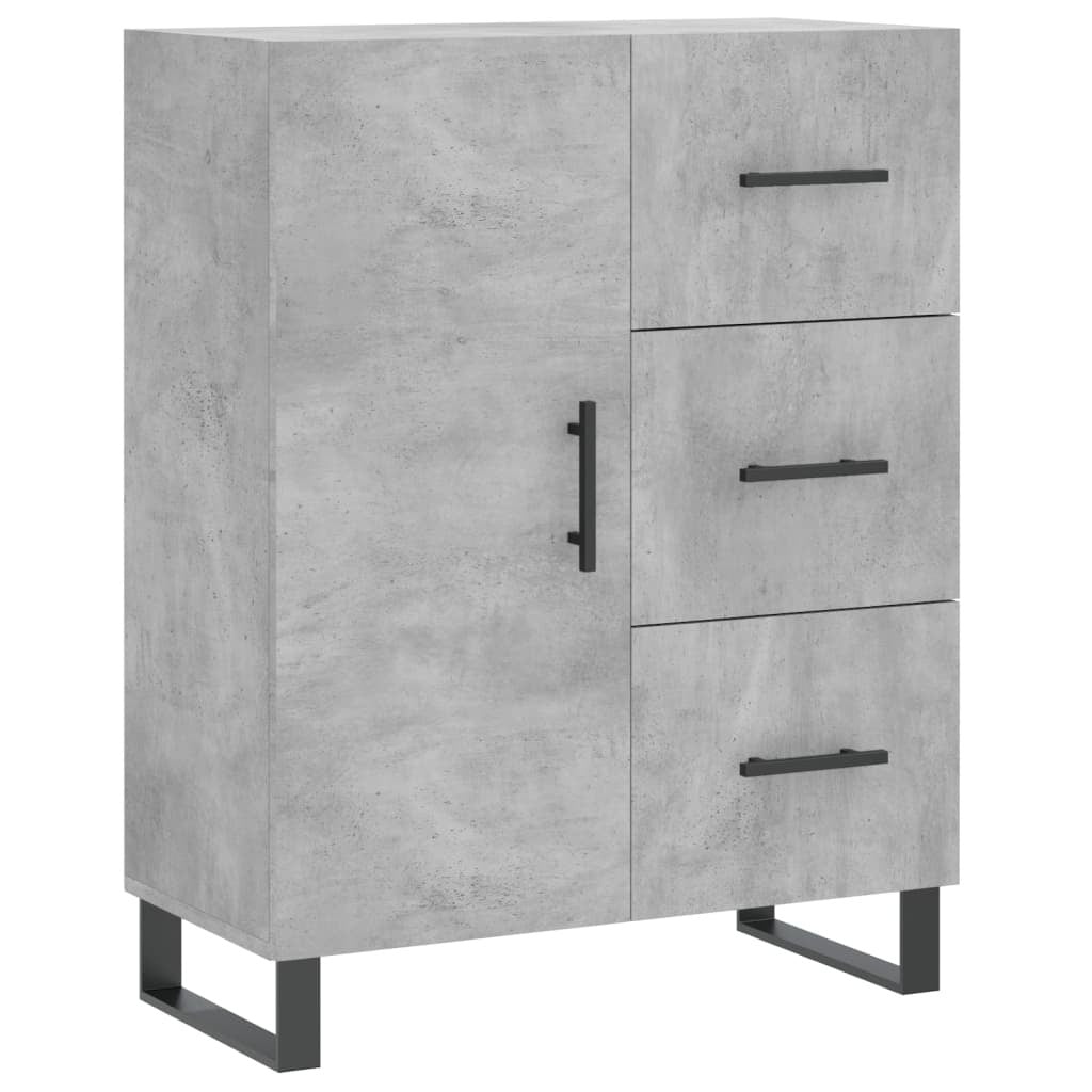 Sideboard Concrete Grey 69.5x34x90 cm Engineered Wood