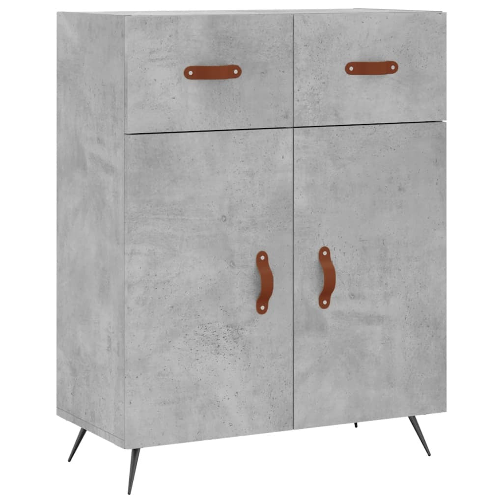 Sideboard Concrete Grey 69.5x34x90 cm Engineered Wood