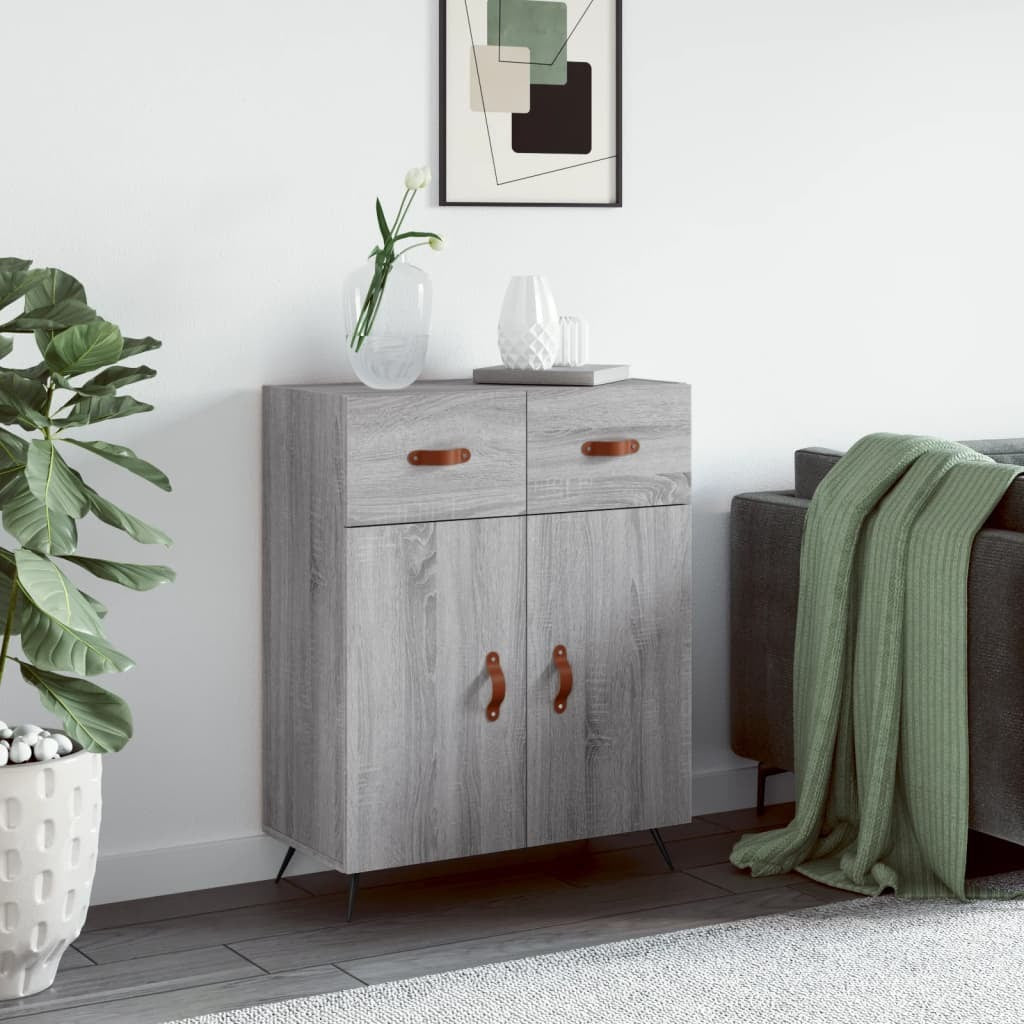 Sideboard Grey Sonoma 69.5x34x90 cm Engineered Wood