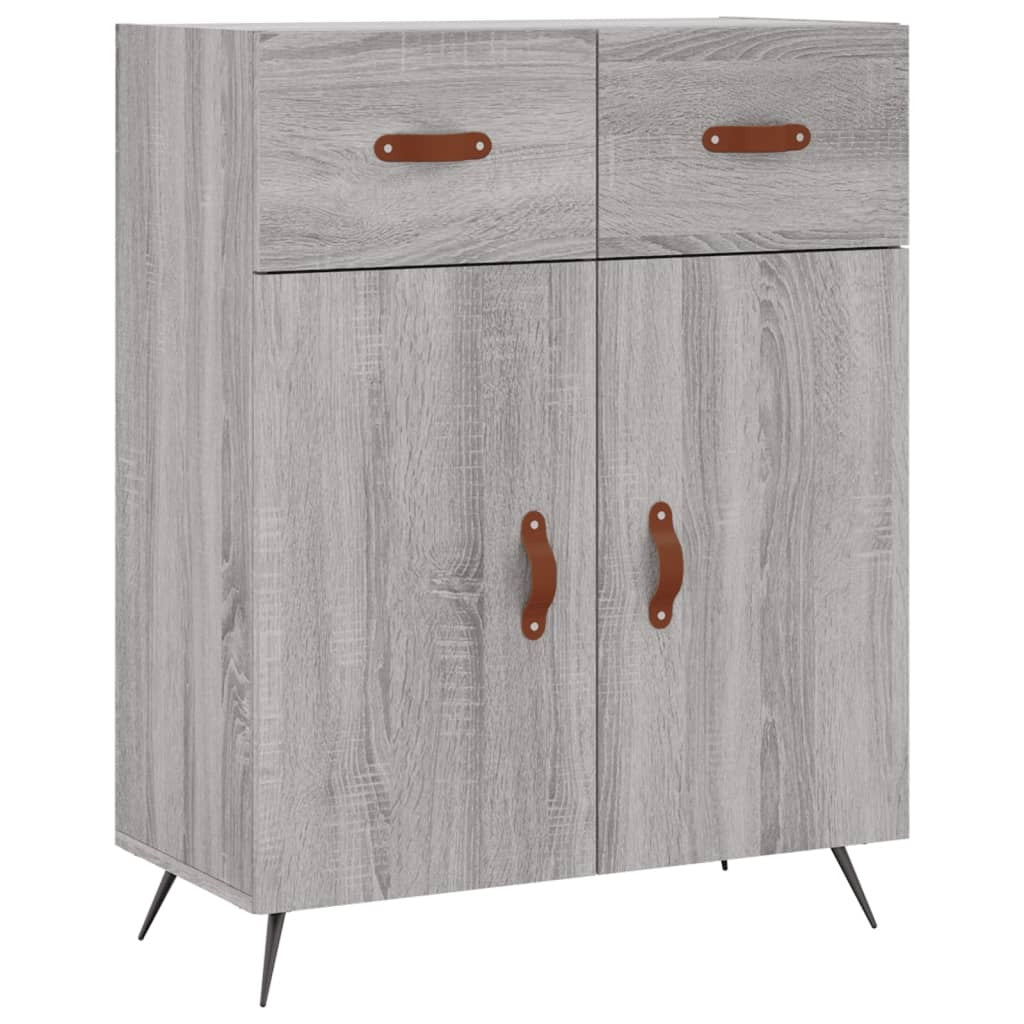 Sideboard Grey Sonoma 69.5x34x90 cm Engineered Wood