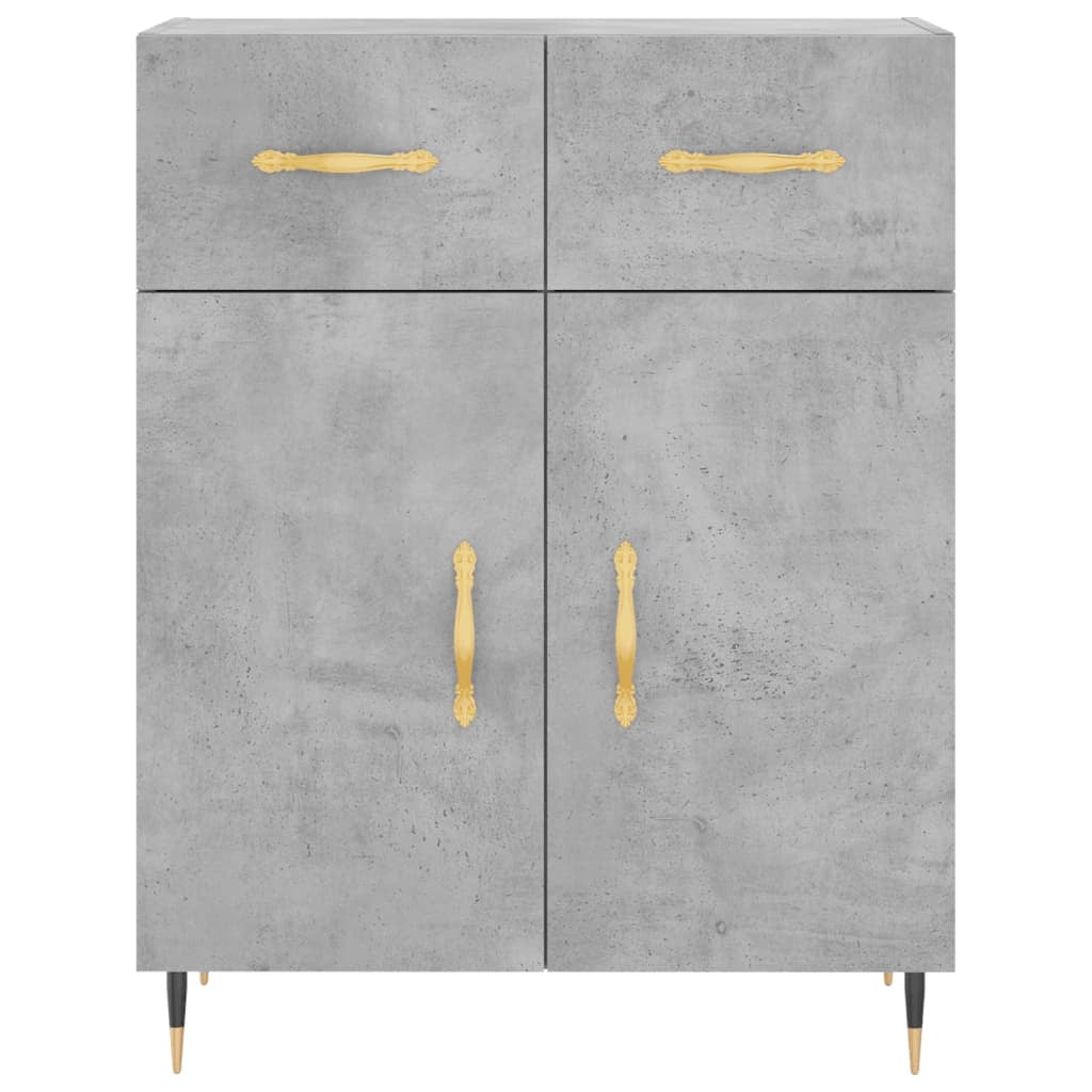 Sideboard Concrete Grey 69.5x34x90 cm Engineered Wood