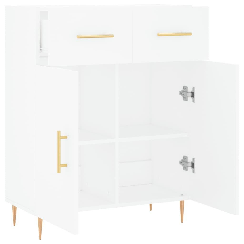 Sideboard White 69.5x34x90 cm Engineered Wood