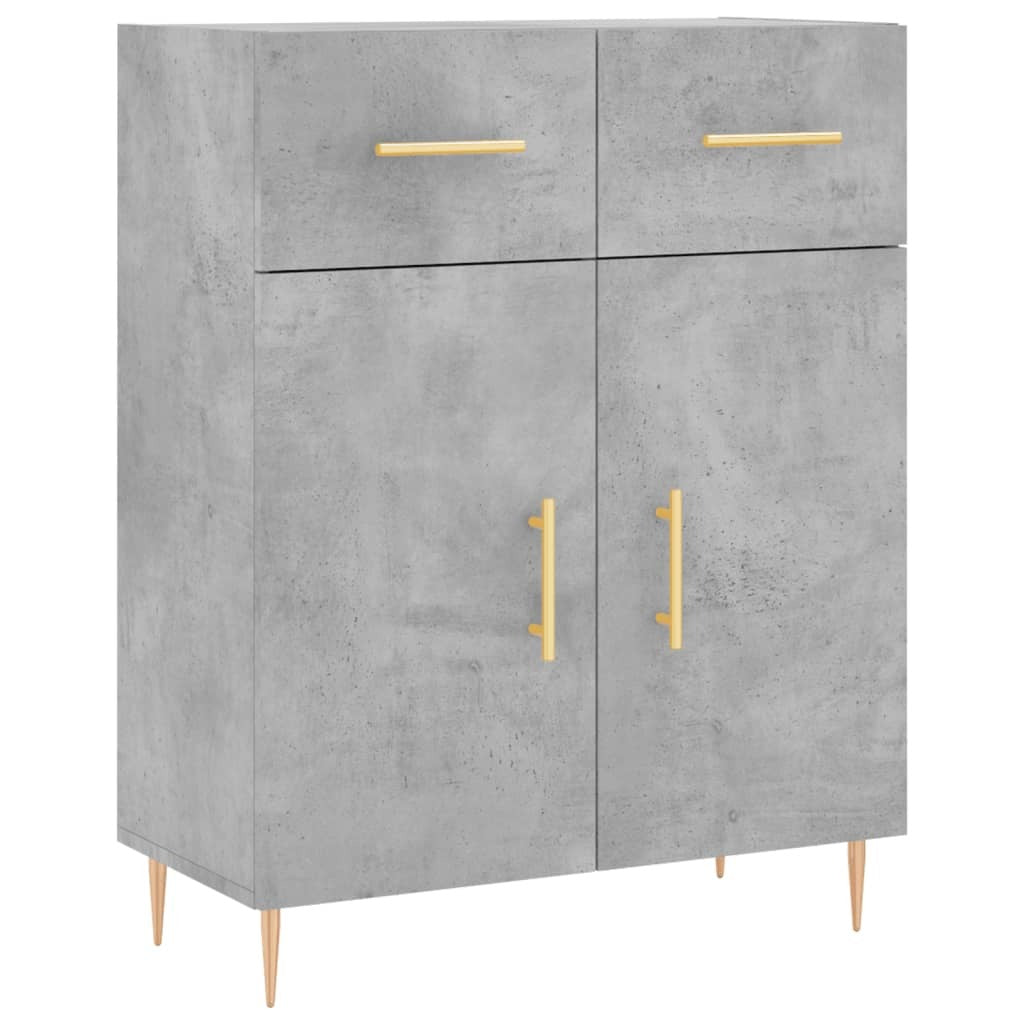 Sideboard Concrete Grey 69.5x34x90 cm Engineered Wood