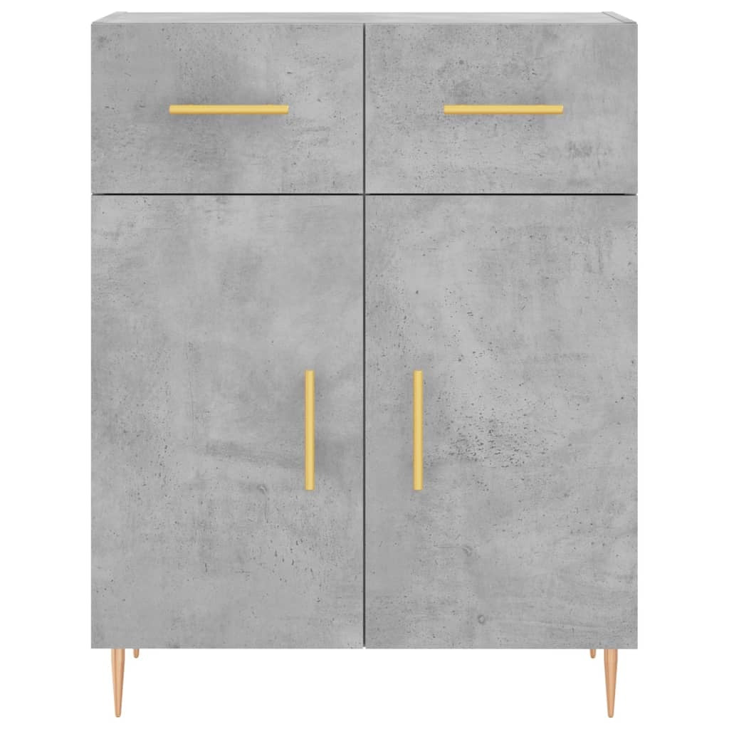 Sideboard Concrete Grey 69.5x34x90 cm Engineered Wood