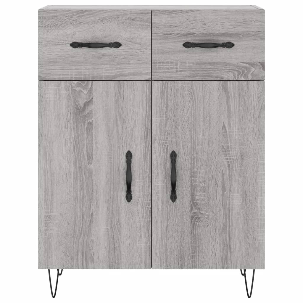 Sideboard Grey Sonoma 69.5x34x90 cm Engineered Wood