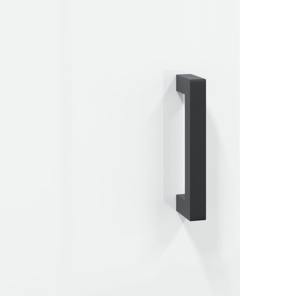 Sideboard High Gloss White 69.5x34x90 cm Engineered Wood