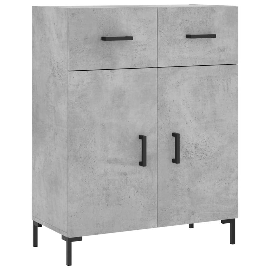 Sideboard Concrete Grey 69.5x34x90 cm Engineered Wood