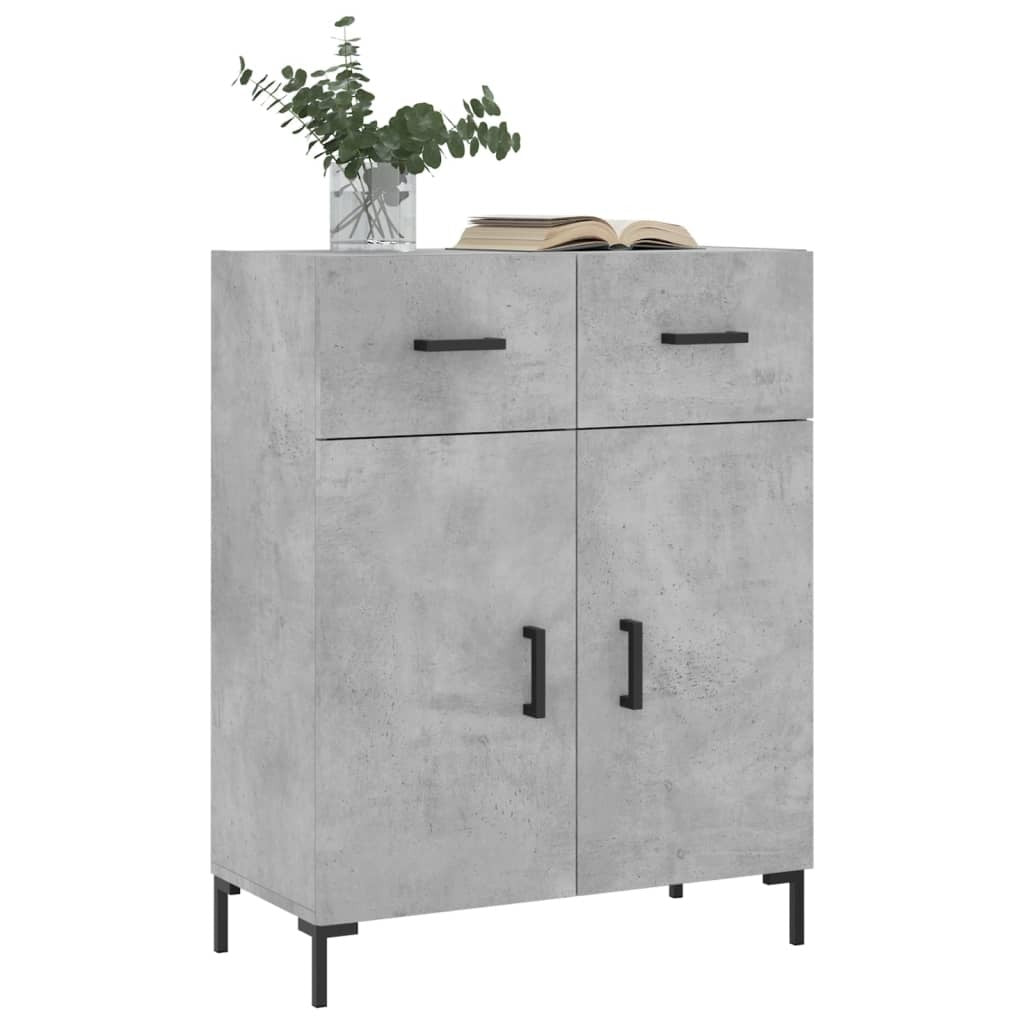 Sideboard Concrete Grey 69.5x34x90 cm Engineered Wood