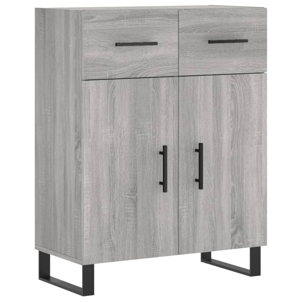 Sideboard Grey Sonoma 69.5x34x90 cm Engineered Wood