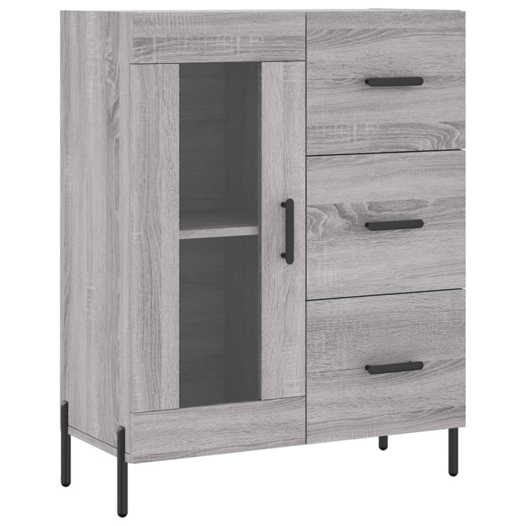 Sideboard Grey Sonoma 69.5x34x90 cm Engineered Wood