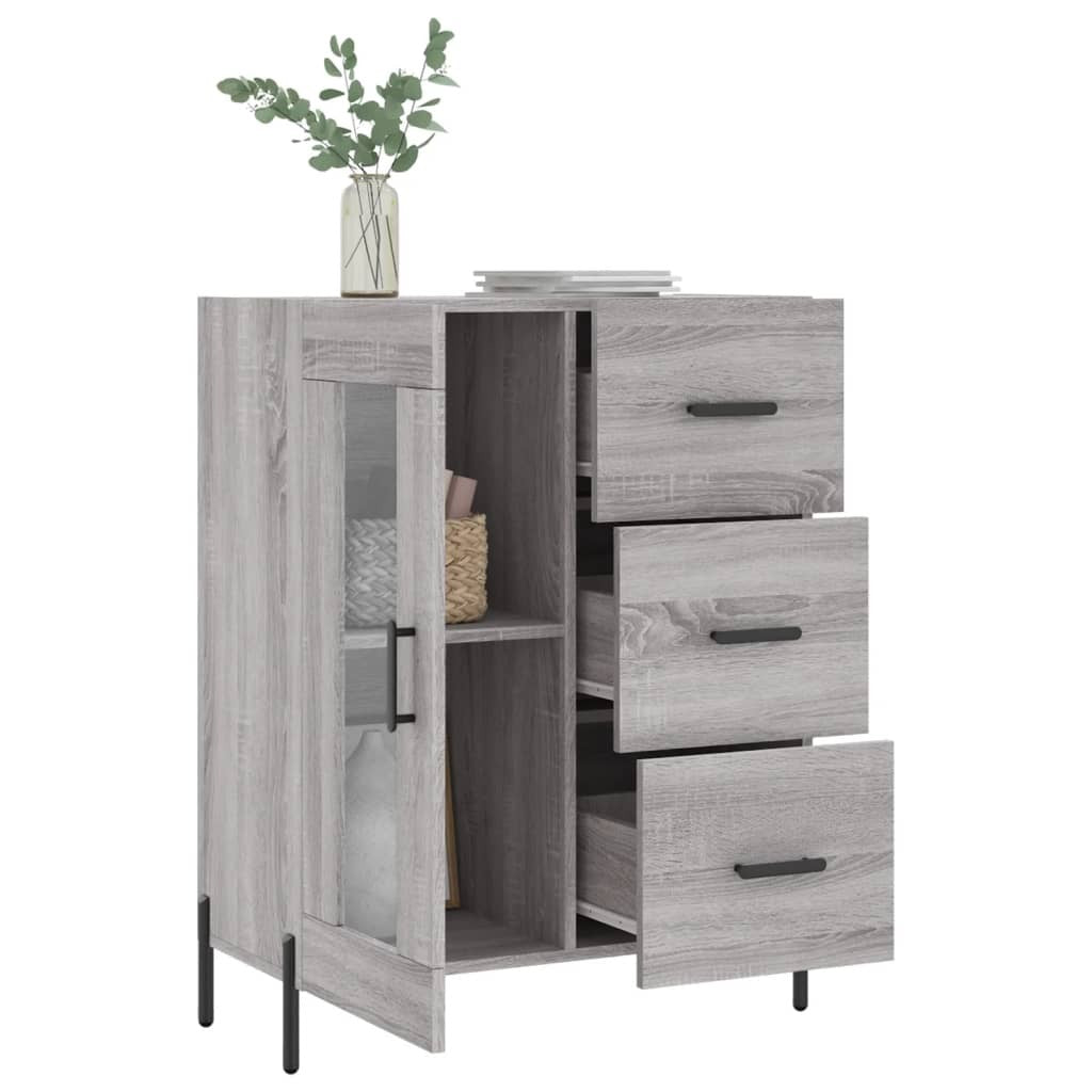 Sideboard Grey Sonoma 69.5x34x90 cm Engineered Wood