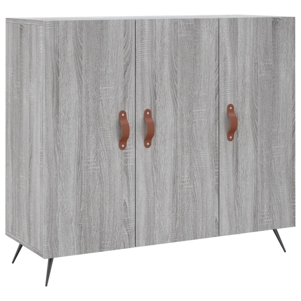 Sideboard Grey Sonoma 90x34x80 cm Engineered Wood
