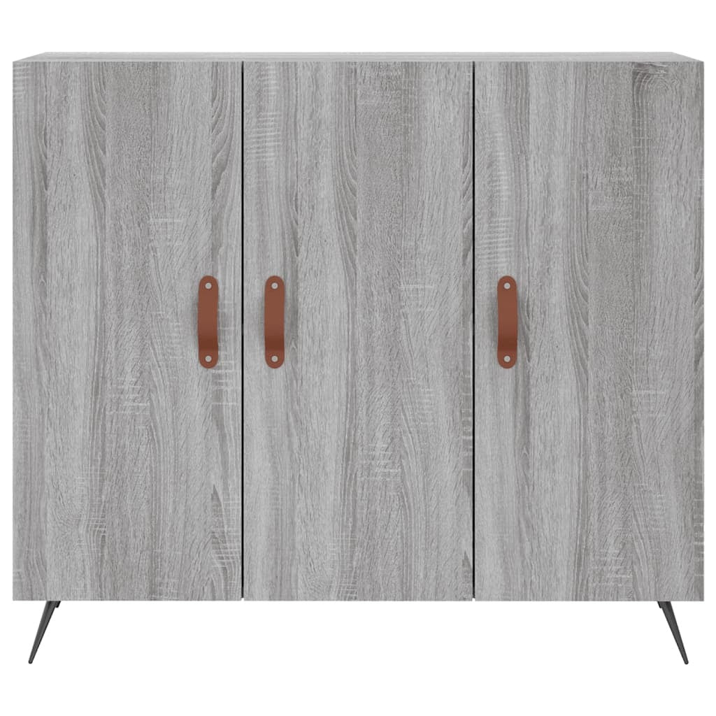 Sideboard Grey Sonoma 90x34x80 cm Engineered Wood