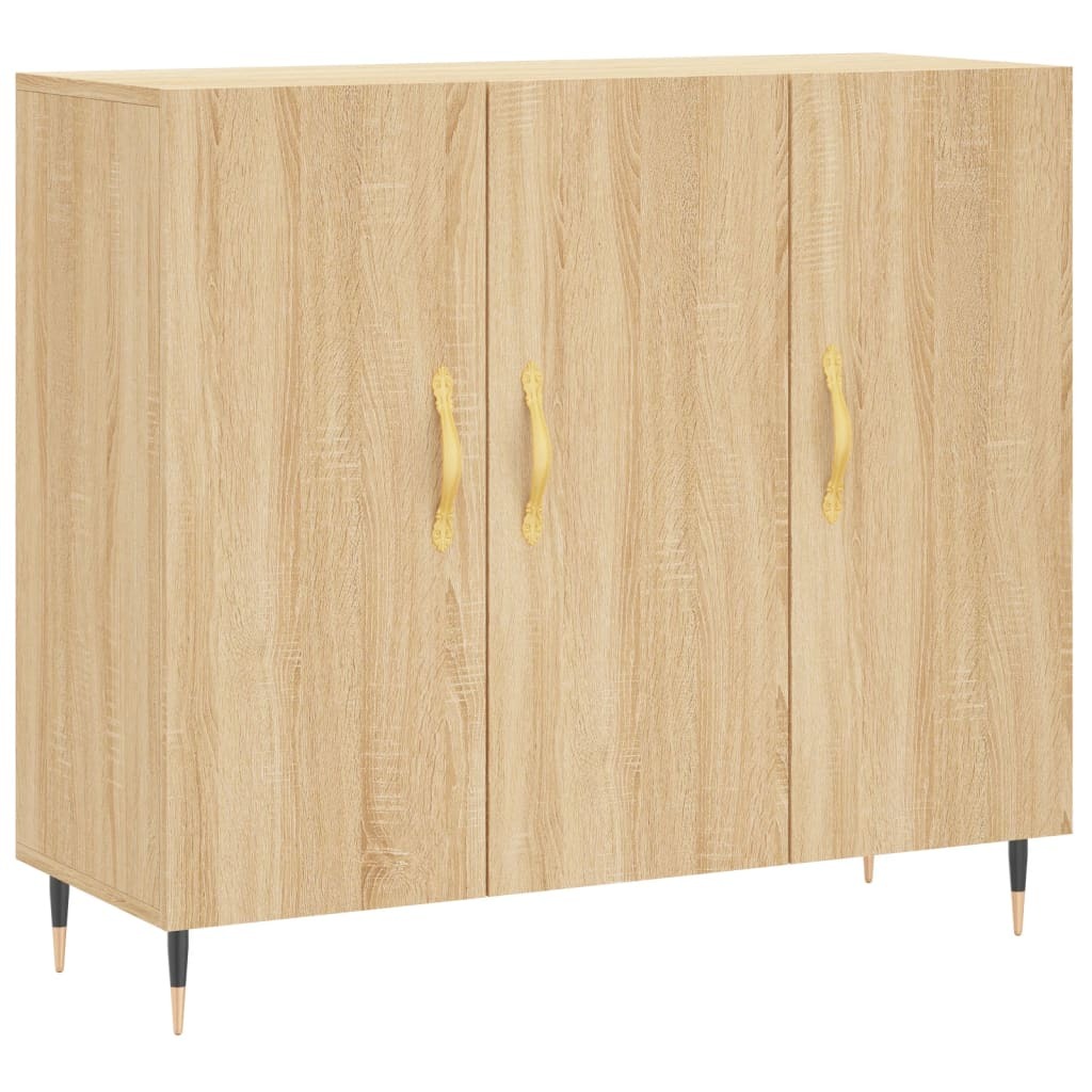 Sideboard Sonoma Oak 90x34x80 cm Engineered Wood