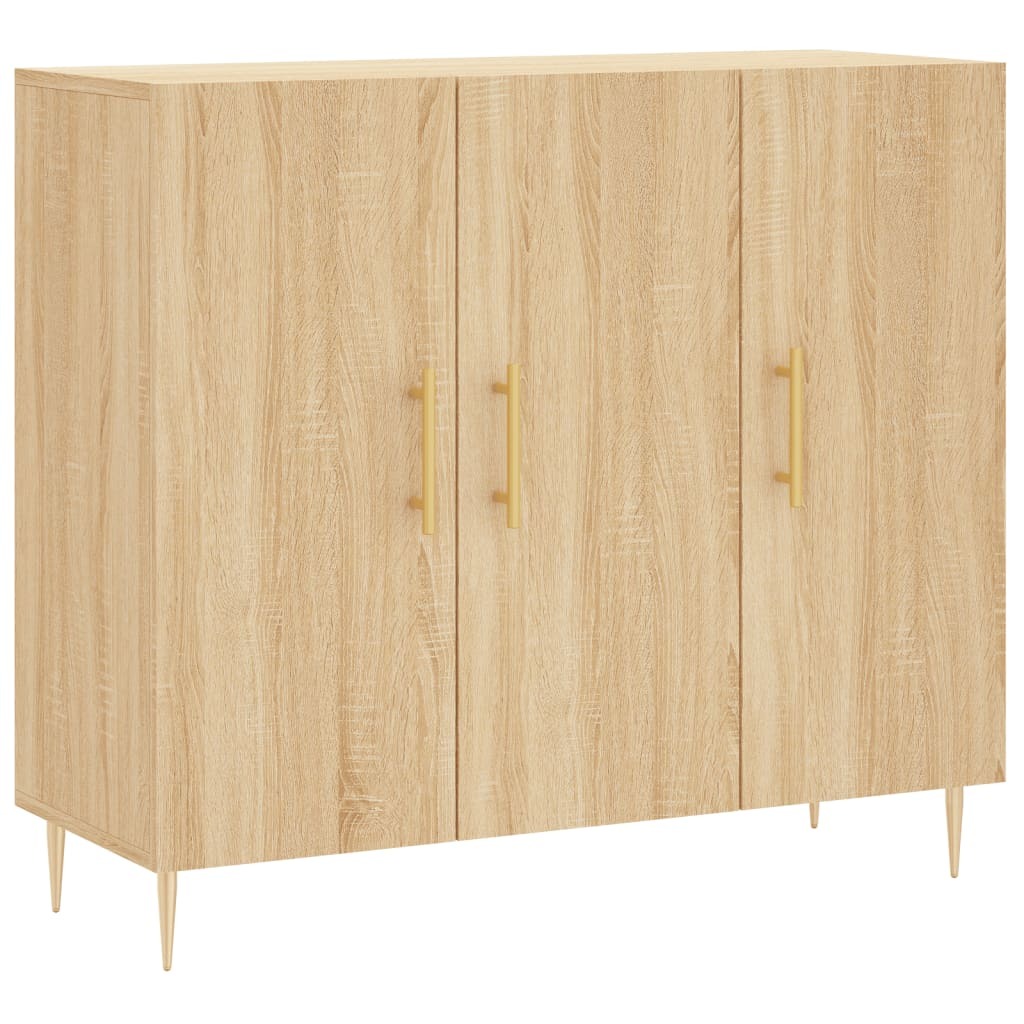 Sideboard Sonoma Oak 90x34x80 cm Engineered Wood