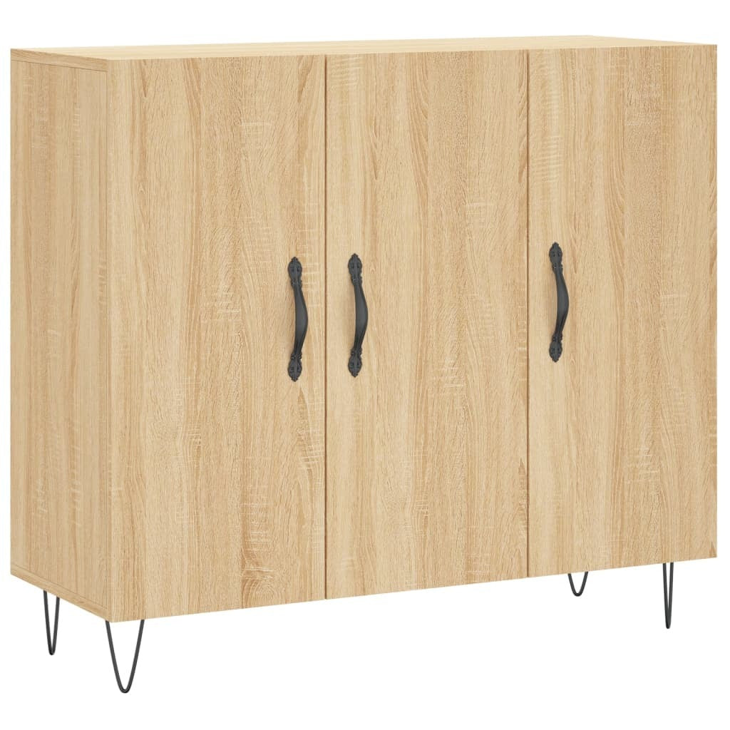 Sideboard Sonoma Oak 90x34x80 cm Engineered Wood