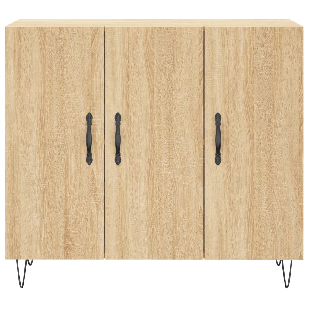 Sideboard Sonoma Oak 90x34x80 cm Engineered Wood