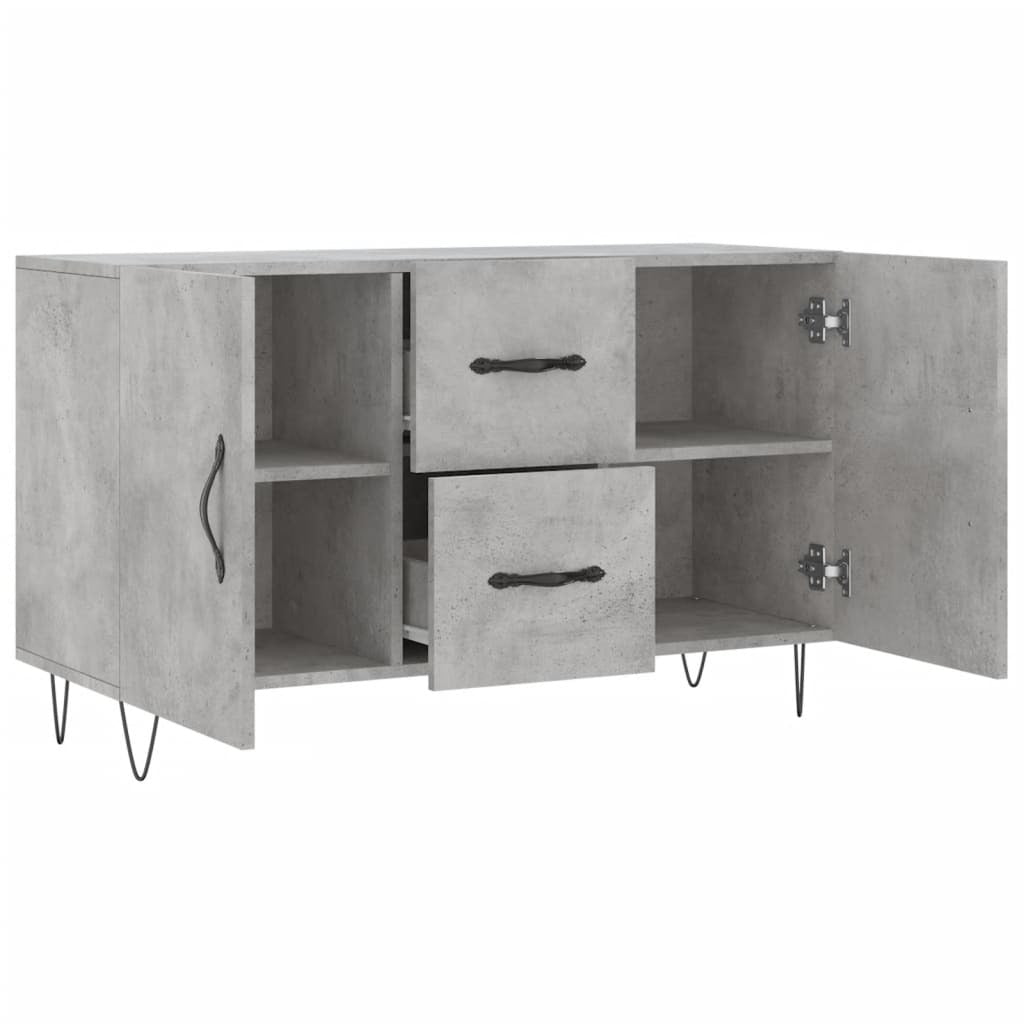 Sideboard Concrete Grey 100x36x60 cm Engineered Wood