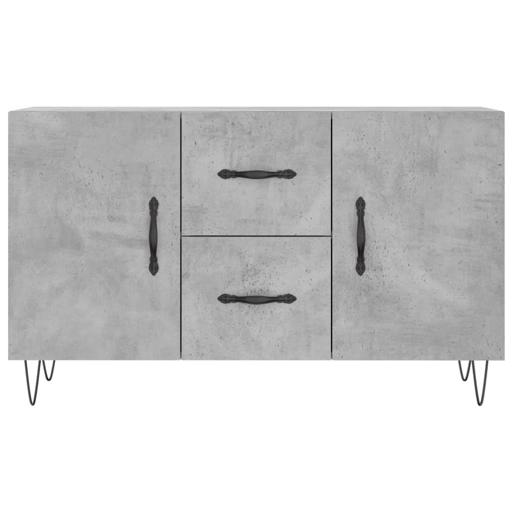 Sideboard Concrete Grey 100x36x60 cm Engineered Wood