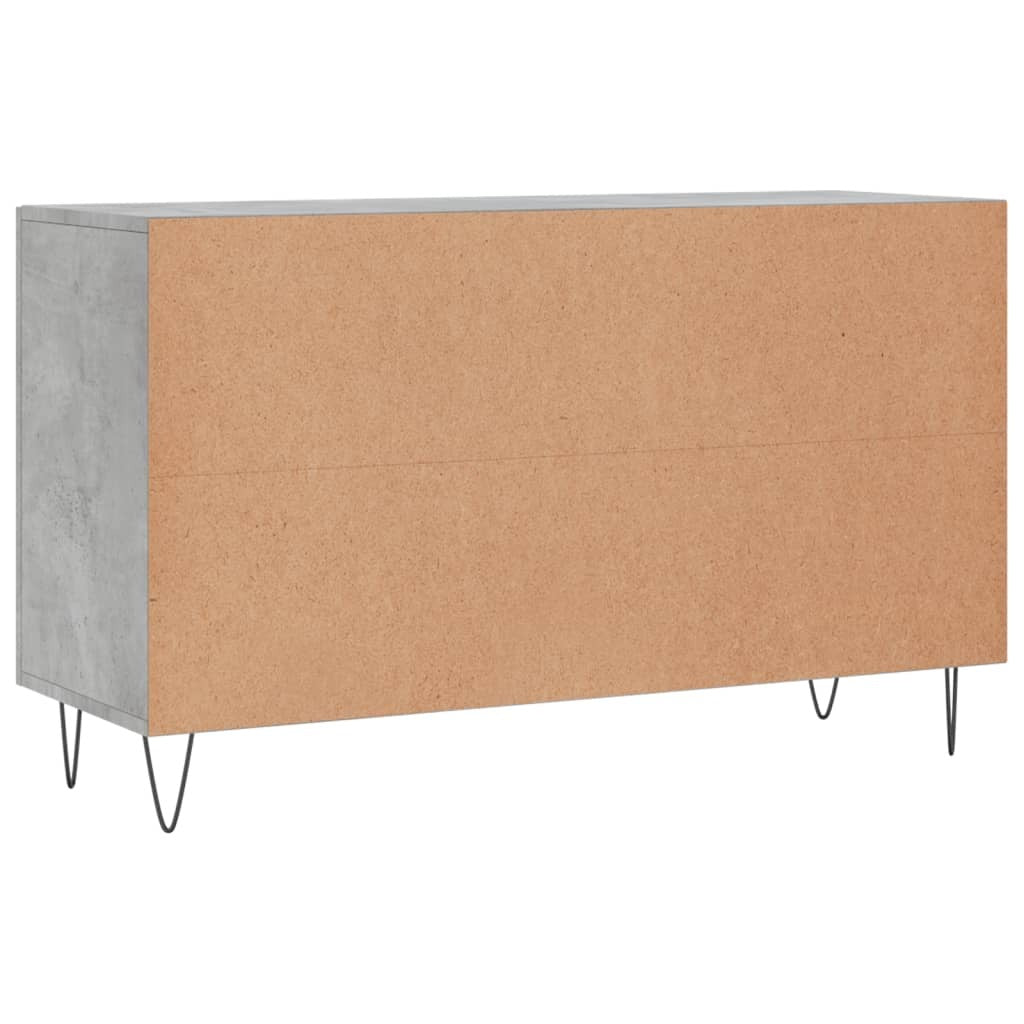 Sideboard Concrete Grey 100x36x60 cm Engineered Wood