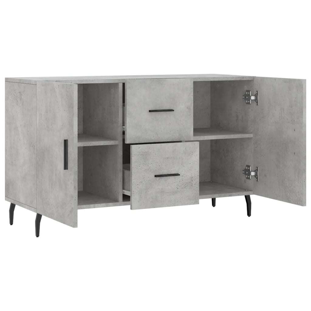 Sideboard Concrete Grey 100x36x60 cm Engineered Wood