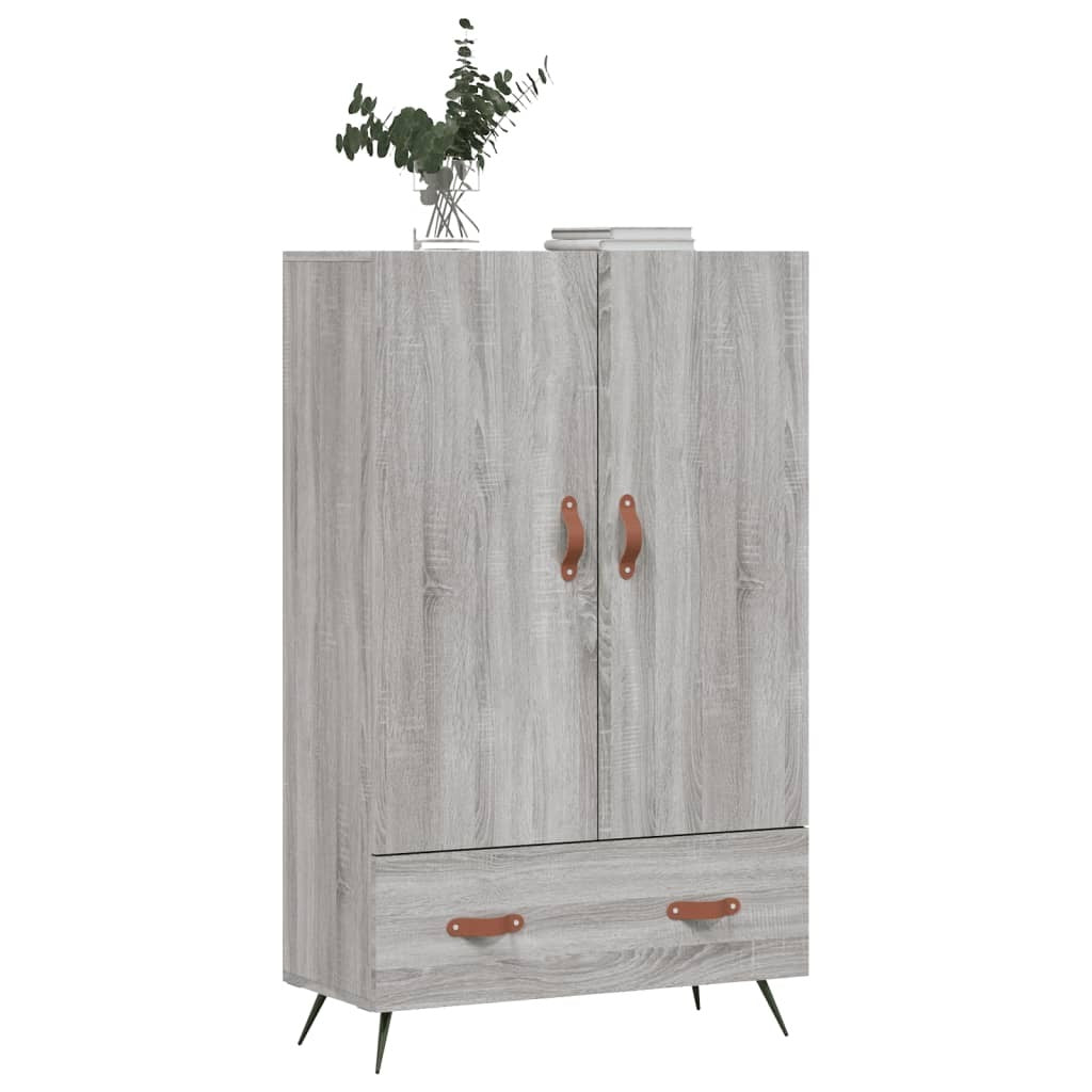 Highboard Grey Sonoma 69.5x31x115 cm Engineered Wood