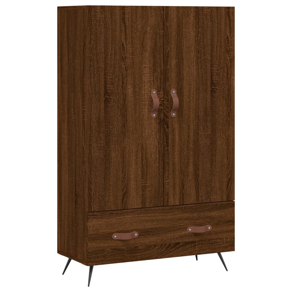 Highboard Brown Oak 69.5x31x115 cm Engineered Wood