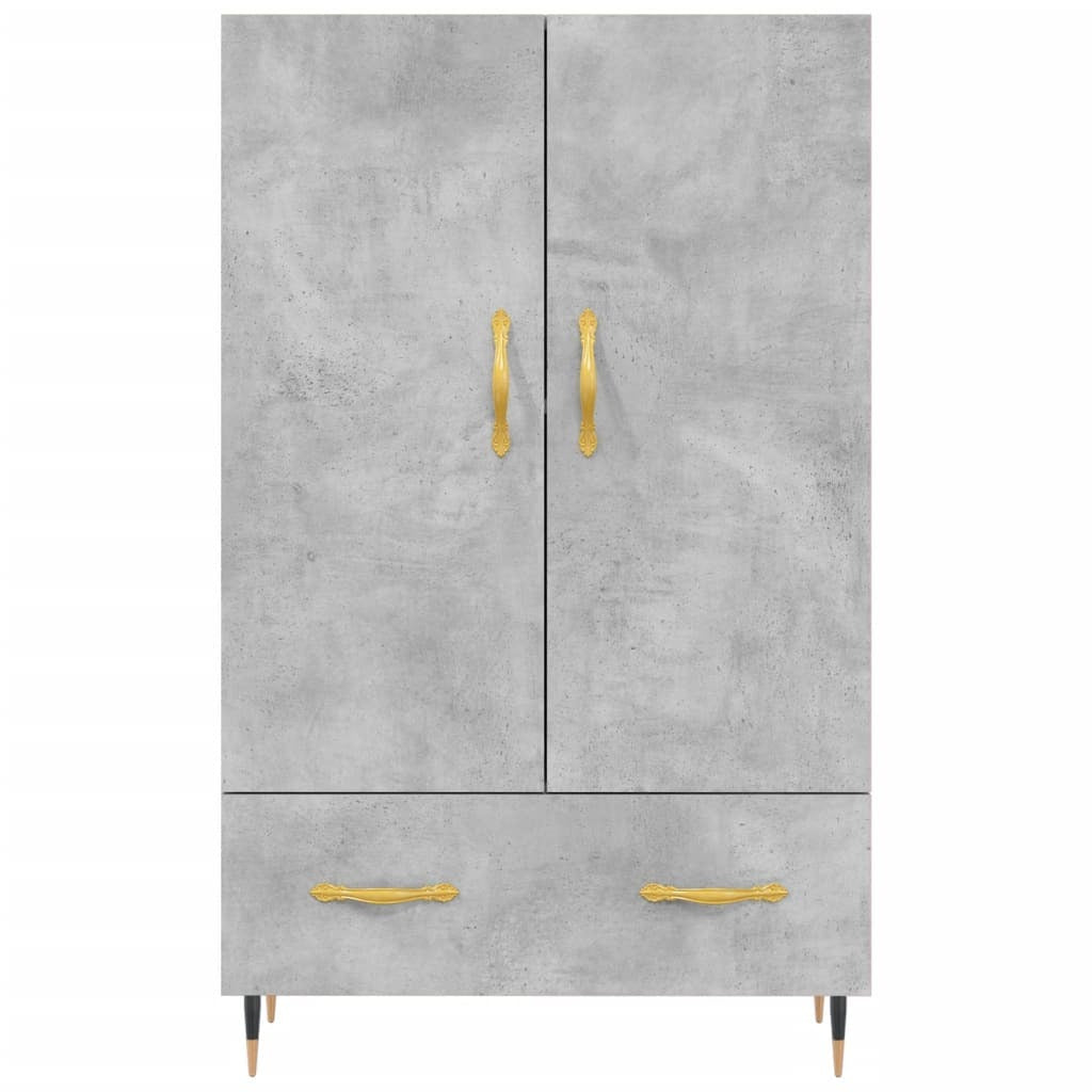 Highboard Concrete Grey 69.5x31x115 cm Engineered Wood