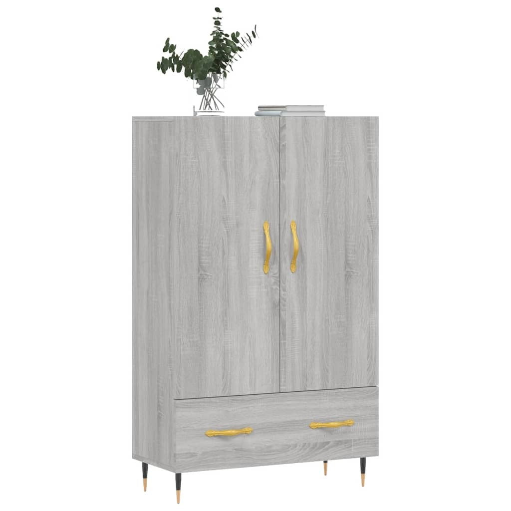 Highboard Grey Sonoma 69.5x31x115 cm Engineered Wood