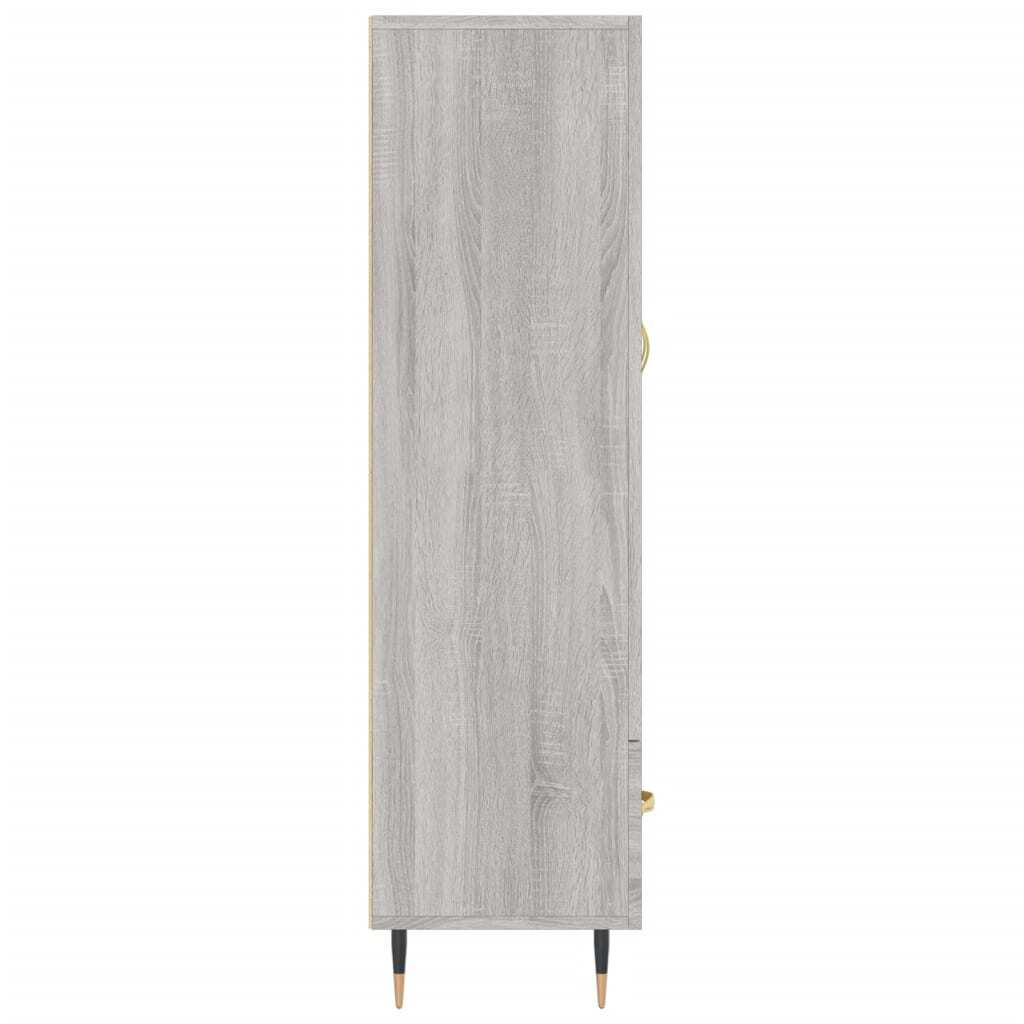 Highboard Grey Sonoma 69.5x31x115 cm Engineered Wood