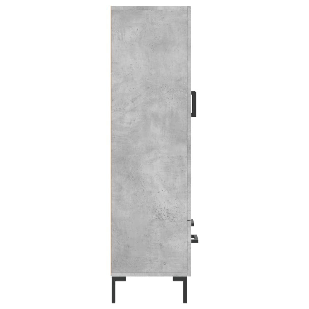 Highboard Concrete Grey 69.5x31x115 cm Engineered Wood