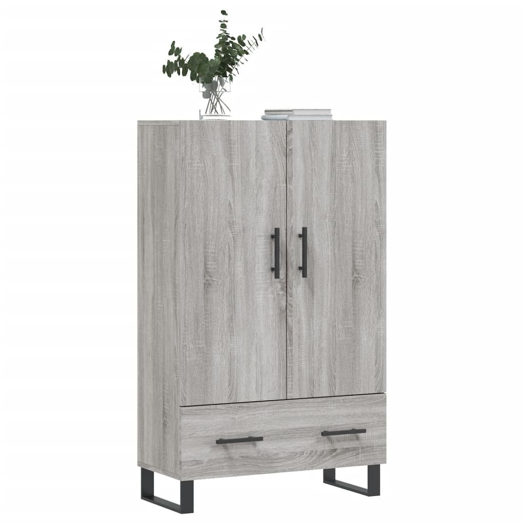 Highboard Grey Sonoma 69.5x31x115 cm Engineered Wood