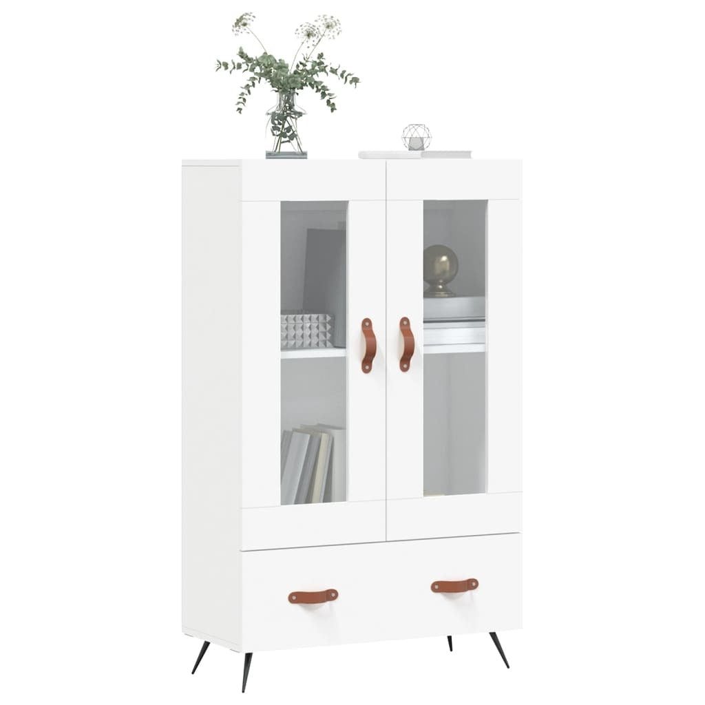 Highboard White 69.5x31x115 cm Engineered Wood