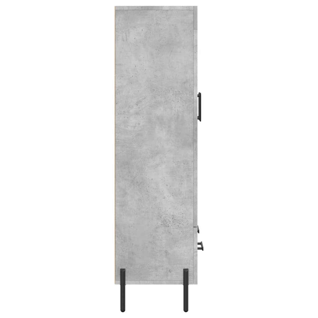 Highboard Concrete Grey 69.5x31x115 cm Engineered Wood