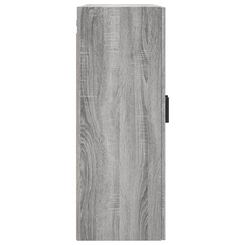 Wall Mounted Cabinet Grey Sonoma 69.5x34x90 cm