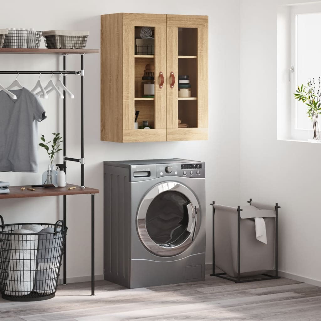 Wall Mounted Cabinet Sonoma Oak 69.5x34x90 cm