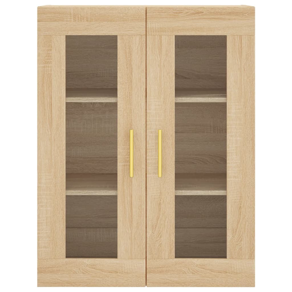 Wall Mounted Cabinet Sonoma Oak 69.5x34x90 cm