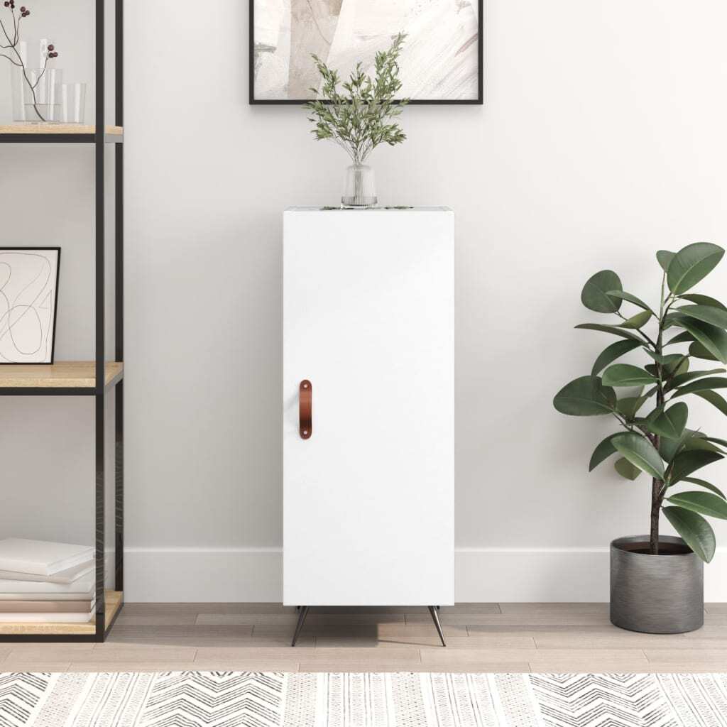 Sideboard White 34.5x34x90 cm Engineered Wood